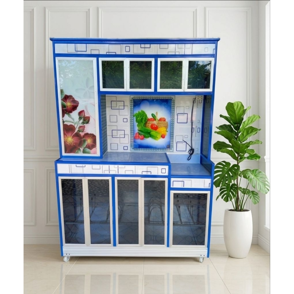 Rak Piring Alumunium 10 Pintu Roda