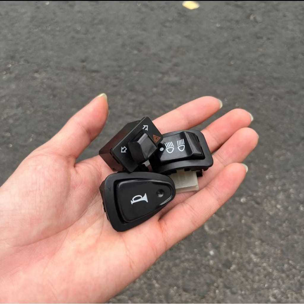 [ BERKAH MOTOR 99 VARIASI ] PROMO COD PAKET 3 IN 1 , SAKLAR KOMPLIT 3 PCS ( SEIN HAZARD 30MM, DIM 3 