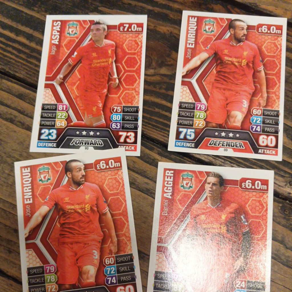kartu bola match attax epl 2013/2014 Liverpool base card