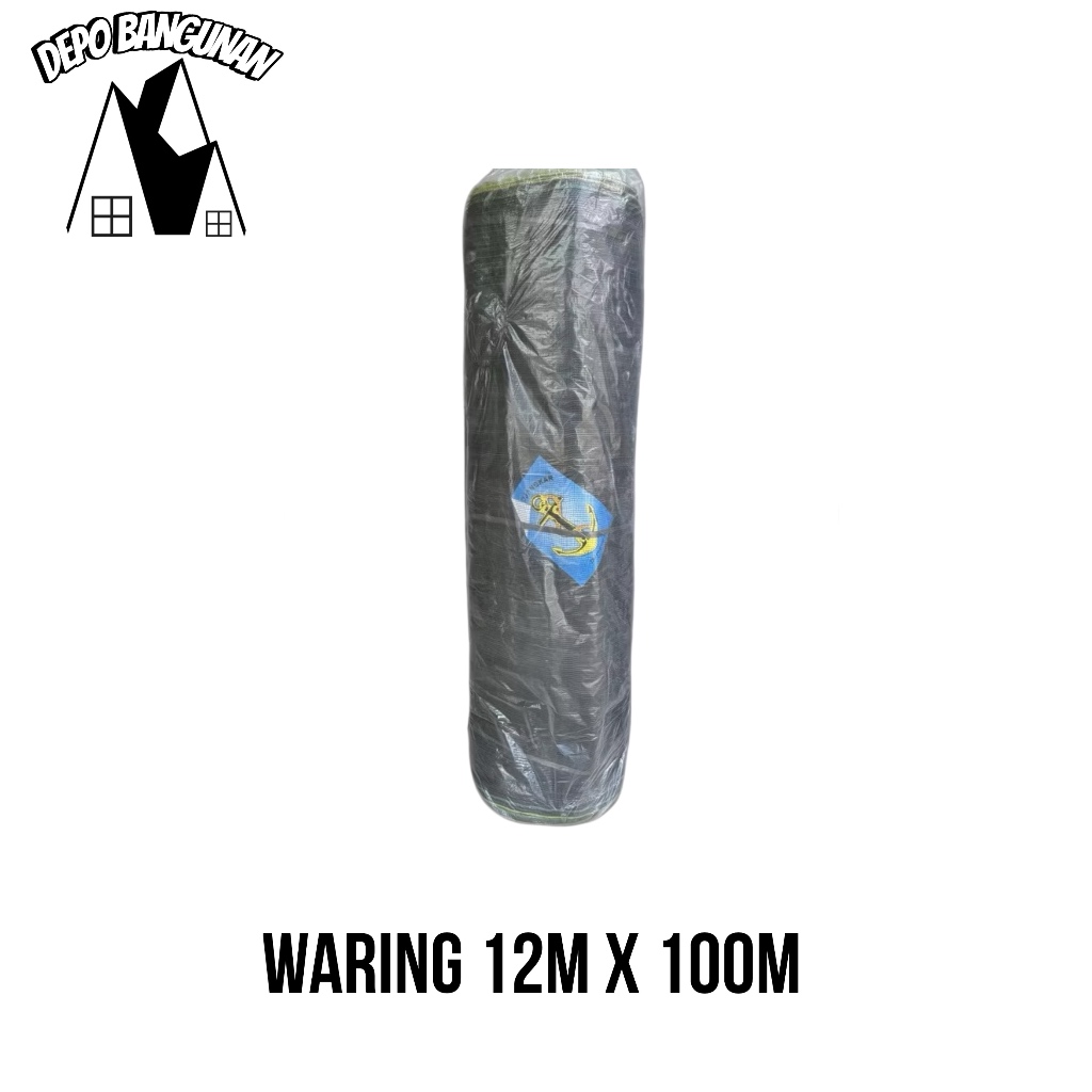 Jaring Waring Cap Jangkar Mas 100m 100 Meter Lebar 120cm 1.2Meter 1 Roll Jaring Keramba Ikan Jaring 