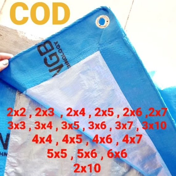 Terpal tenda 2x2 A2 terpal jemur padi terpal kolam ikan