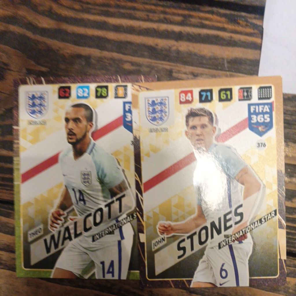kartu bola panini xl adrenalyn fifa 365 2018 england inggris base card