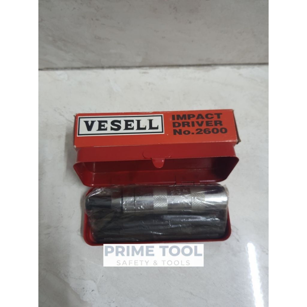 VESSEL 2600 Obeng Ketok Set Impact Driver Set Include 6 pcs Mata Obeng