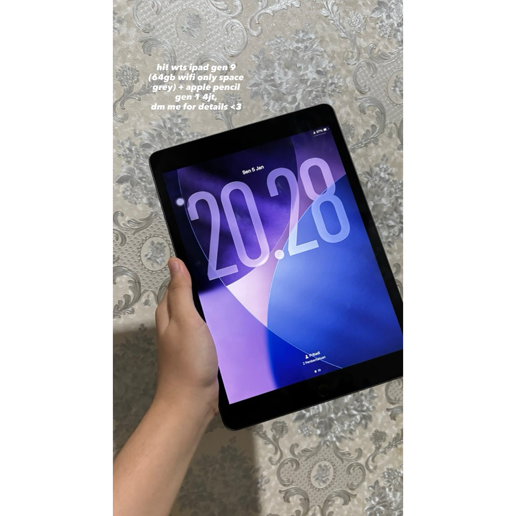 ipad gen 9 64gb wifi only space grey second ex ibox