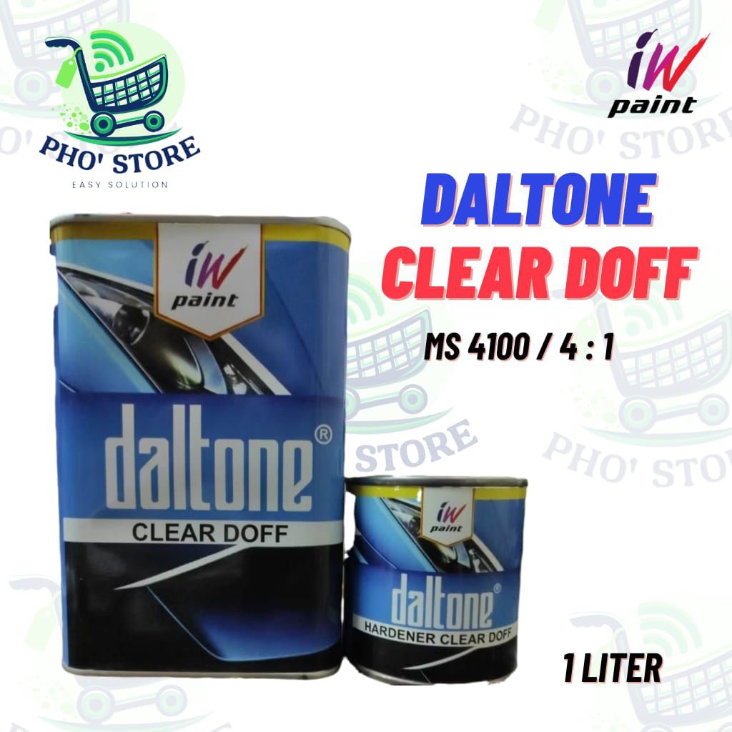 CLEAR COAT / CLEAR / PERNIS DALTONE 4100 1 LITER - CLEAR DOFF - CLEAR DOFF ANTI GORES PELINDUNG CAT 
