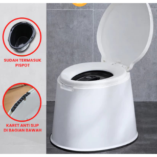 DudukanToilet Jongkok Kloset,WC DUDUK PORTABEL Pispot Kursi.Toilet Duduk/Pispot