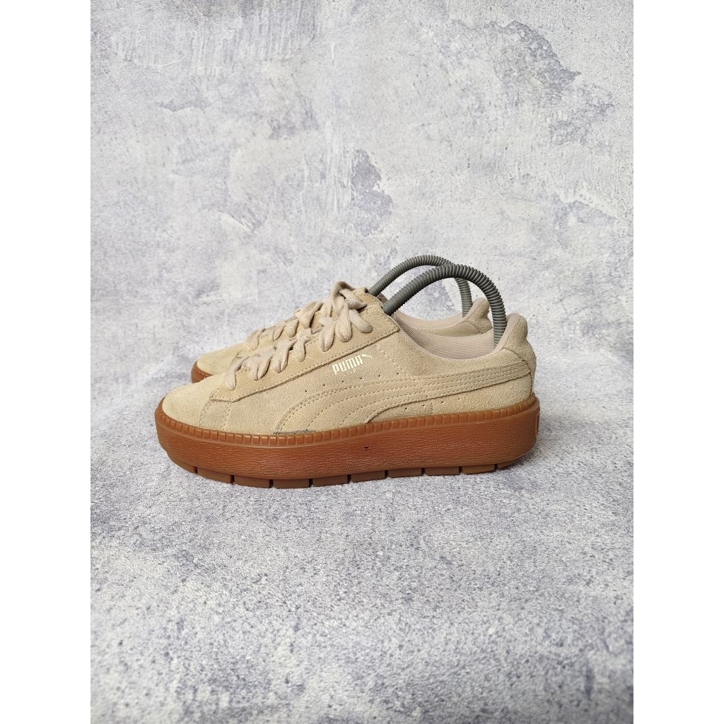 SEPATU PUMA SUEDE RIHANNA SOL GUM SECOND ORIGINAL LIKE NEW