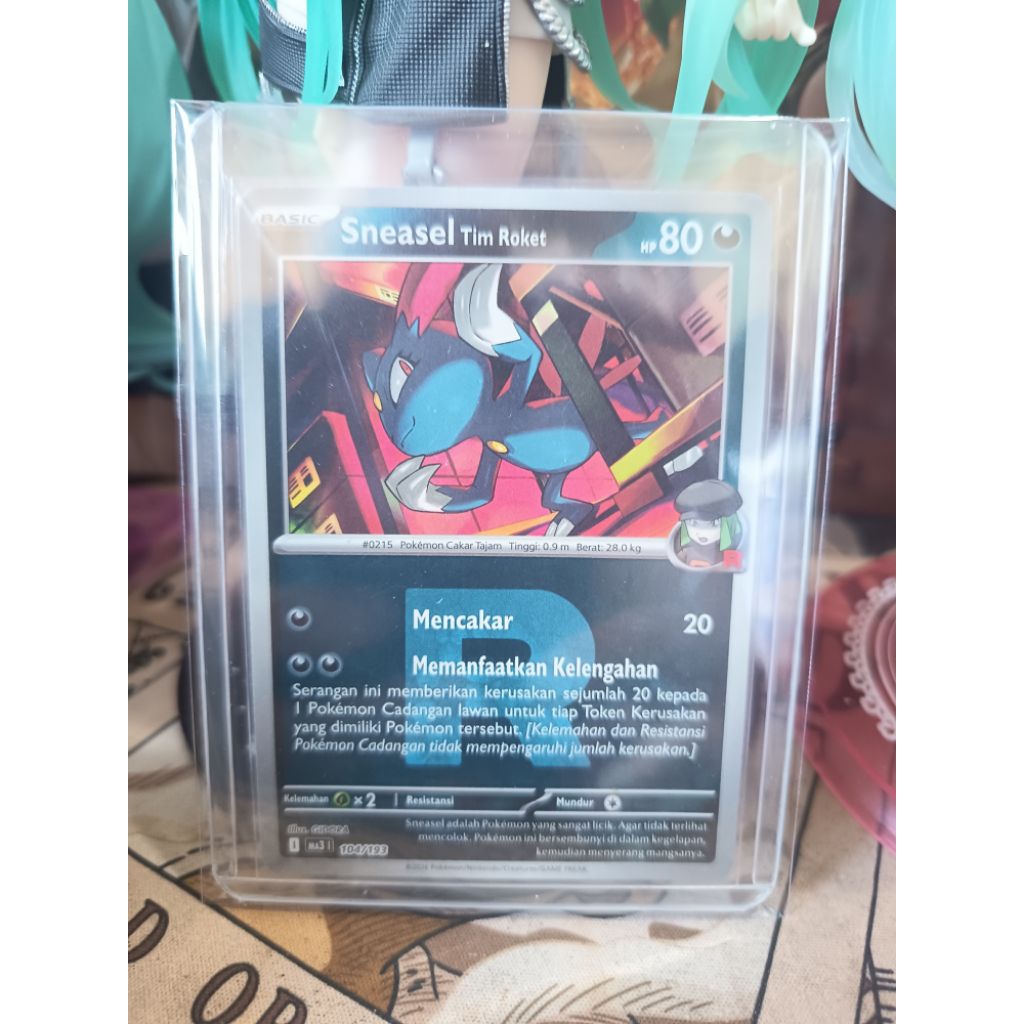 Sneasel Tim Roket 104/193 - Holo Foil Tim Roket - Pokemon TCG Indonesia