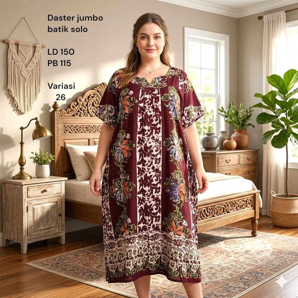 Daster Sikak BL Jumbo Batik Solo