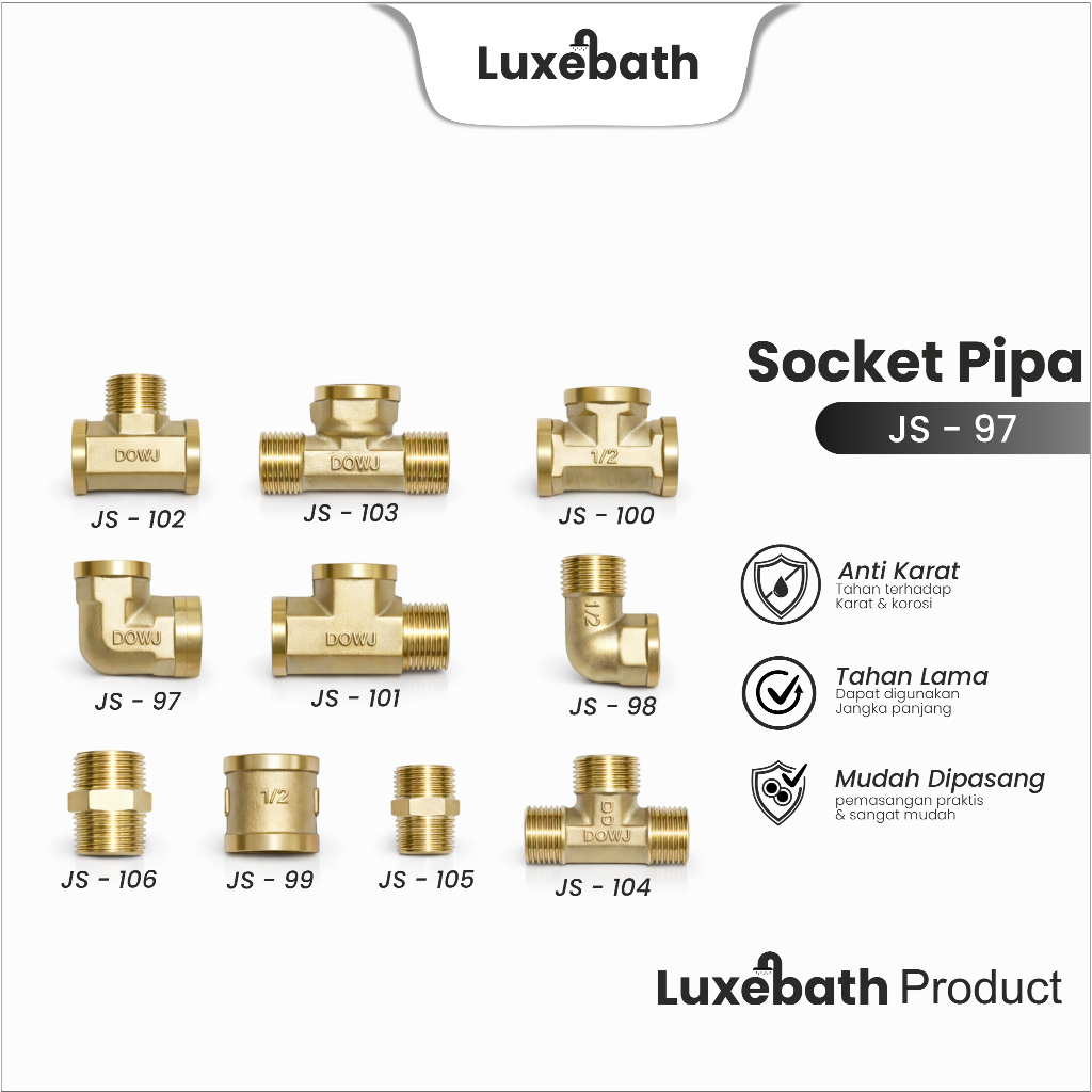 Sambungan Pipa Tee JS-97+JS-98+JS-99+JS-100+JS-101+JS-102+JS-103+JS-104+JS-105+JS-106