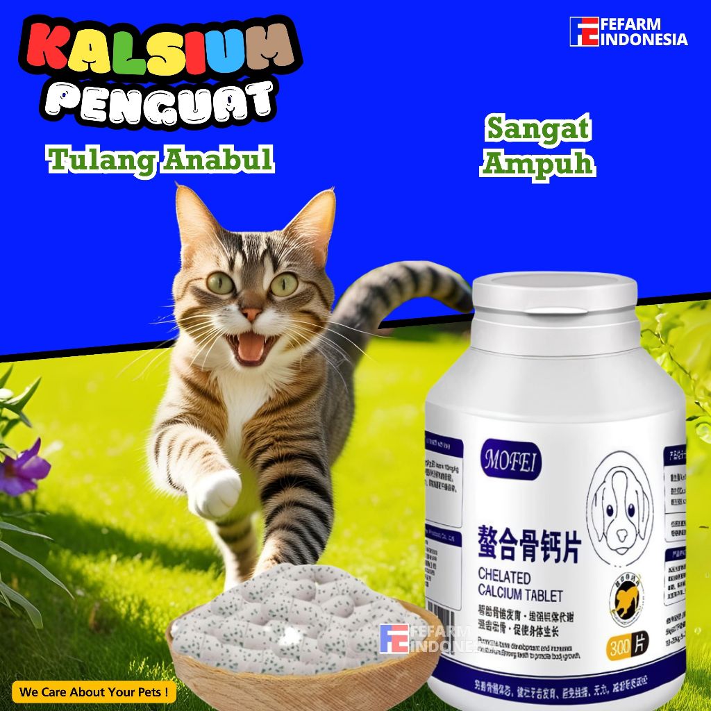 Kalsium Tulang Tablet Suplemen Tulang Anjing FEFARM