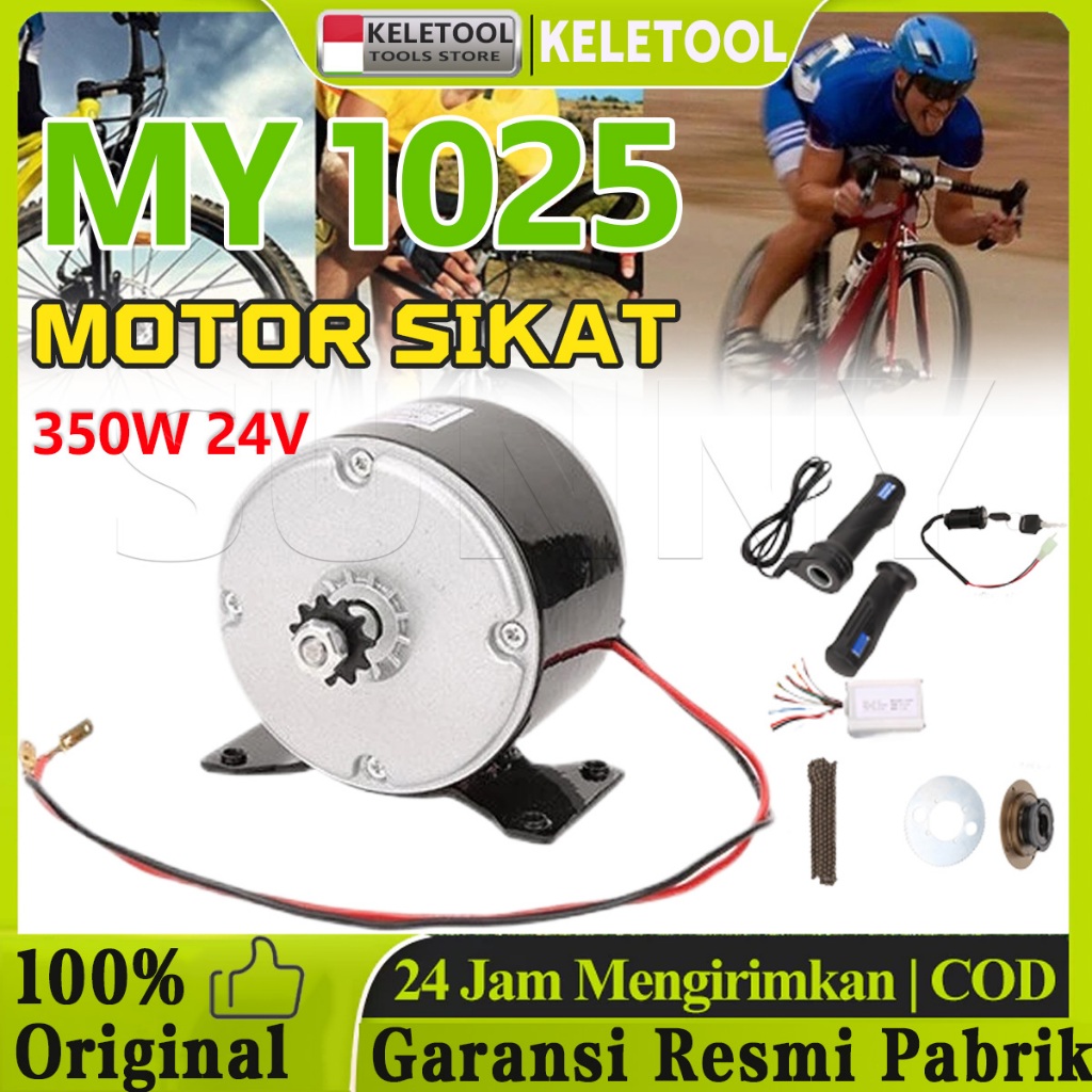 MY1025 24V 350W Ebike Electric Bike Conversion Sepeda Listrik Kit Kit Motor Controller Sepeda Listri