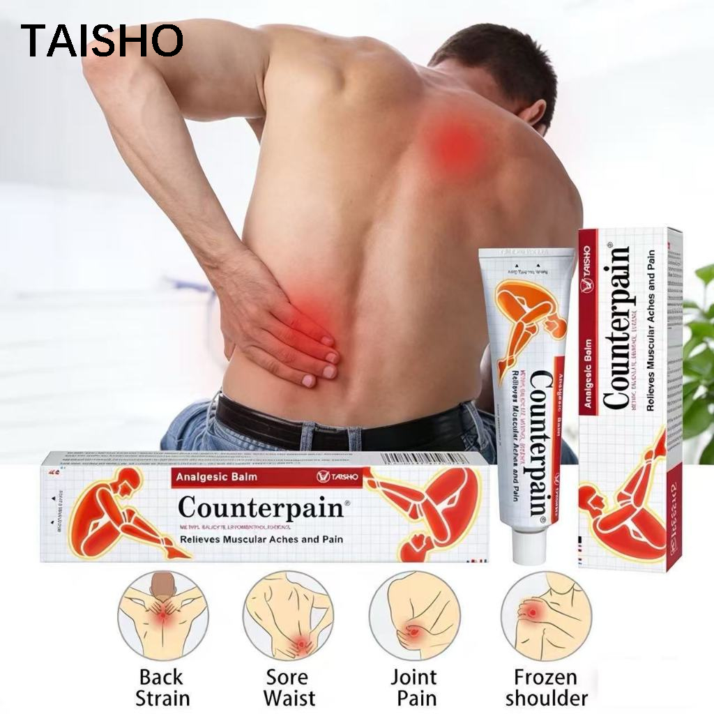 [ORI& EXP 2028] Taisho Counterpain Cream 120gr – Krim Analgesic Balm | Meringankan Nyeri Otot & Mema