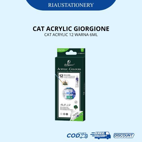 CAT ACRYLIC GIORGIONE 6ML 12 WARNA