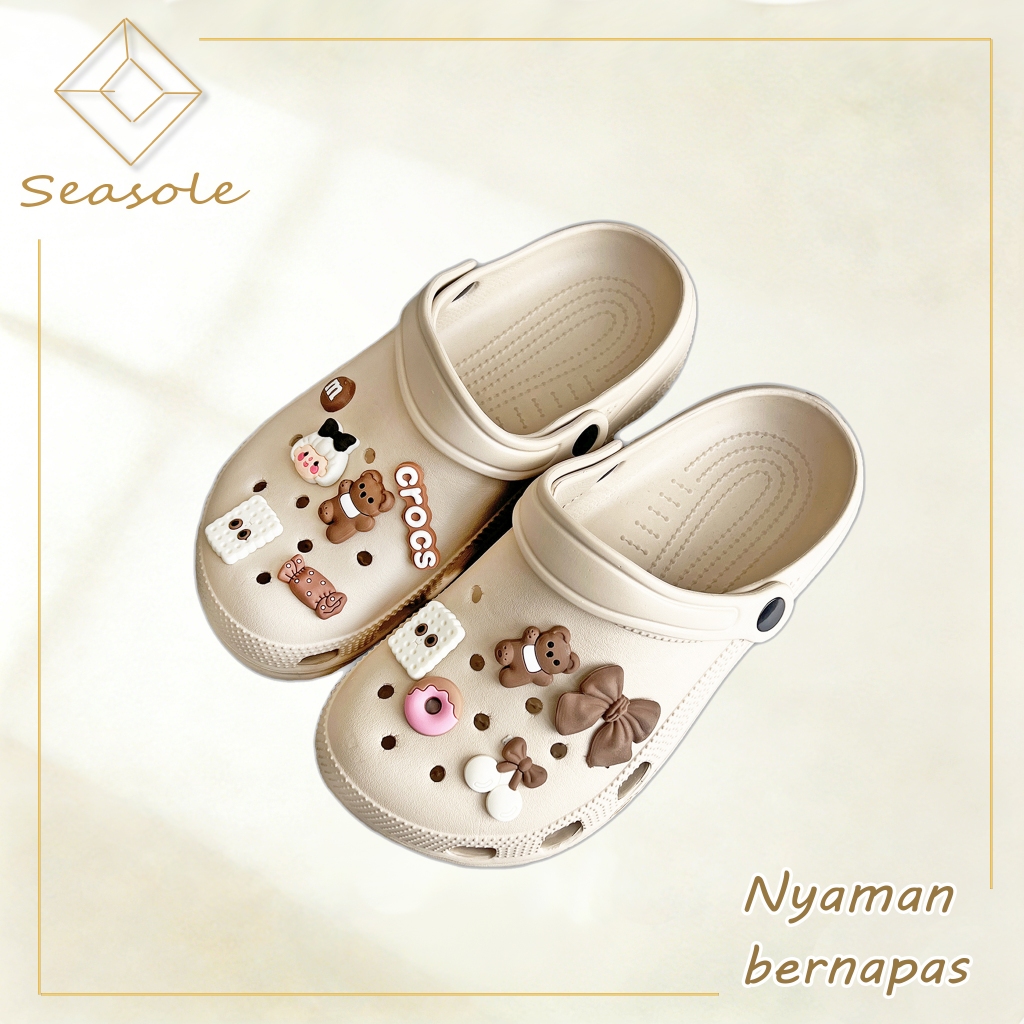 Seasole  Sepatu Sandal Wanita Sandal Lucu Selop Wanita Kekinian  Sandal Wanita Korean Style Sandal W