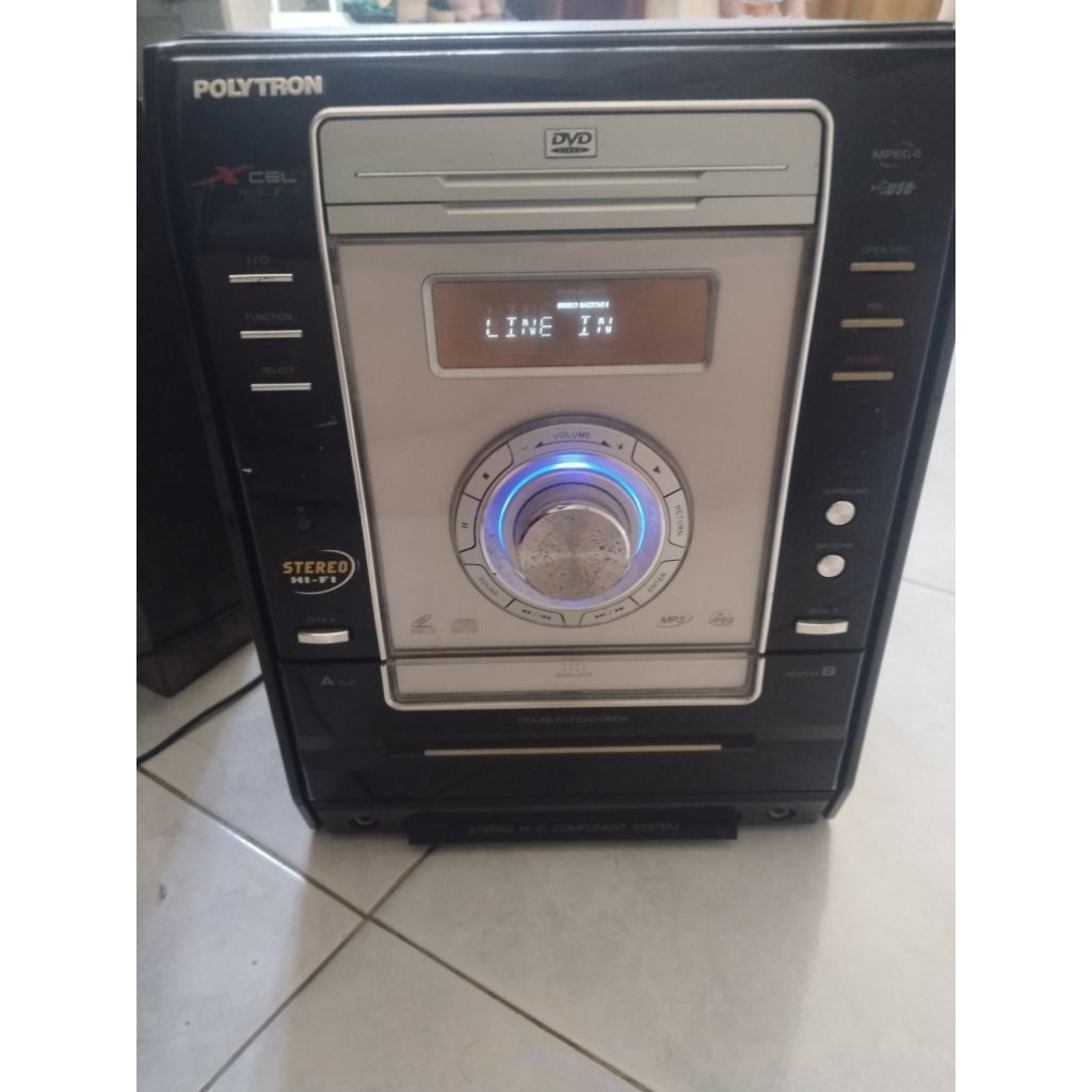 Head Unit Polytron XL 2101 60 watt tape dvd