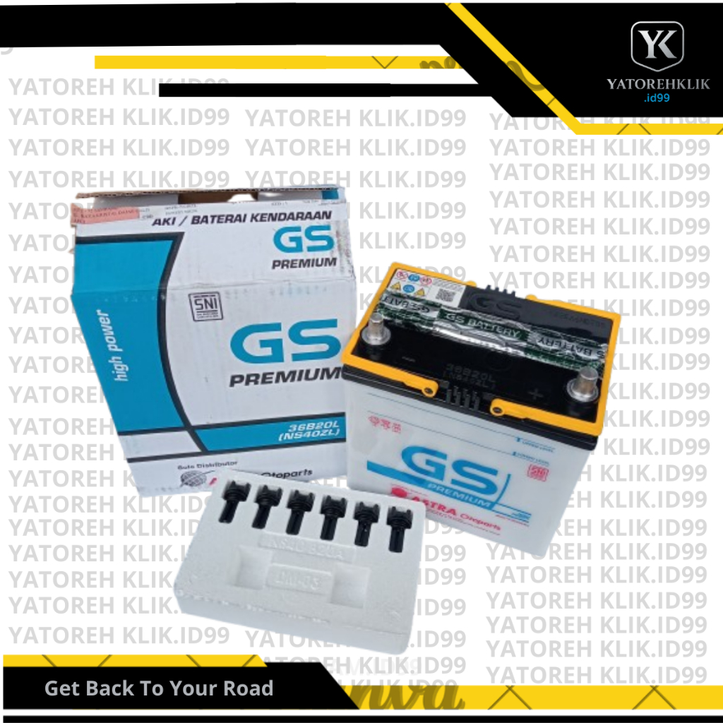 Aki Mobil GS Astra N40Z 35Ah Original / Aki Basah N40ZR N40ZL / Accu Mobil 35 Ampere / Aki Mobil GS 