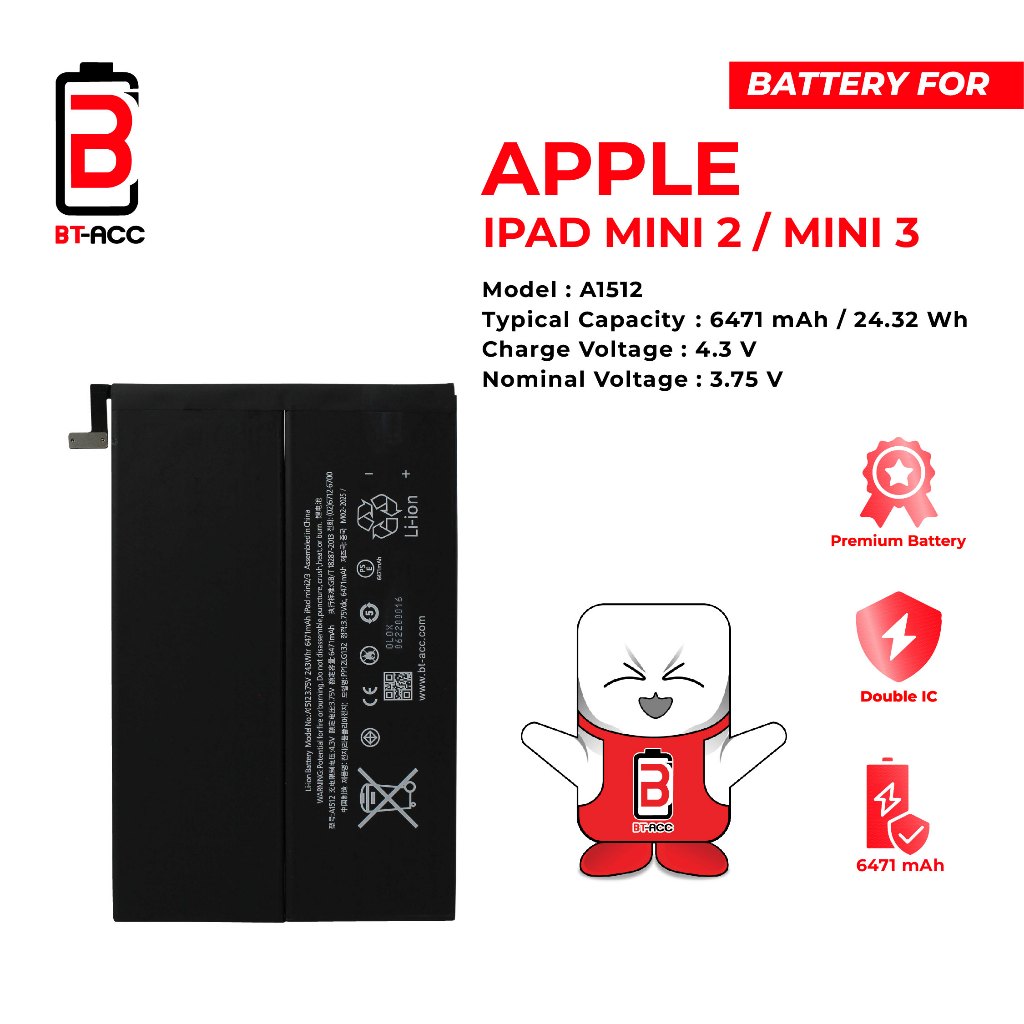 BT-ACC Baterai Battery For iPad Mini 2 / iPad Mini 3