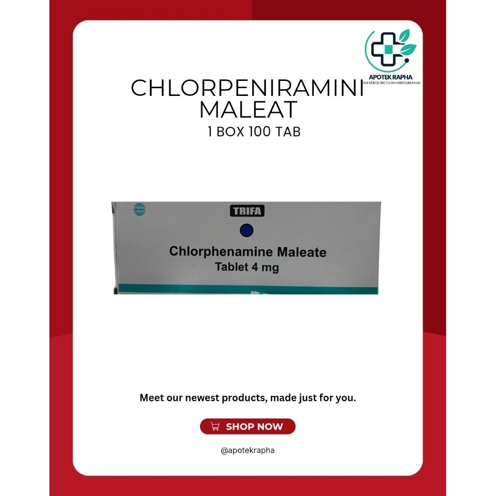 Ctm TRIFA/chlorphenamine maleate box 100 tablet