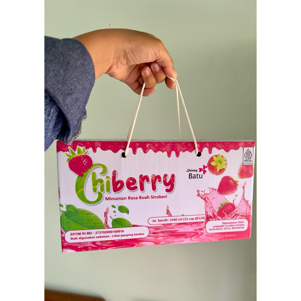 chiberry 1 dus Teh gelas cup 1dus