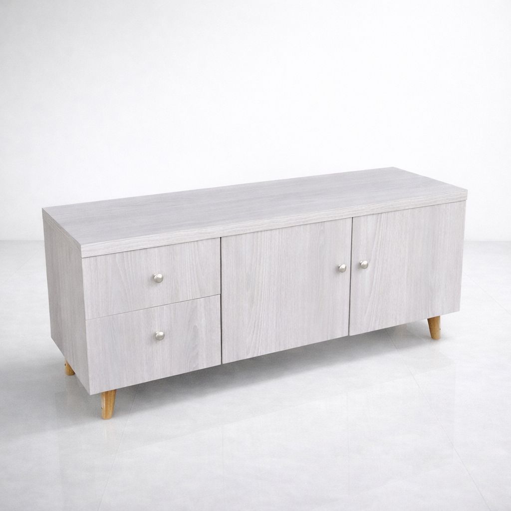 buffet tv minimalis 120 cm hpl anti rayap