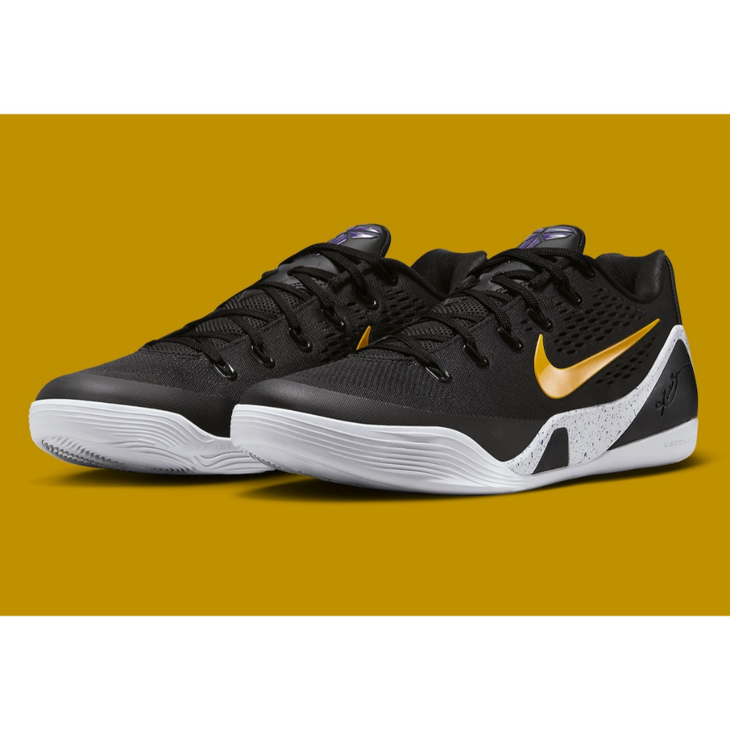 NIKE Kobe 9 EM Elite Low Protro Black University Gold
