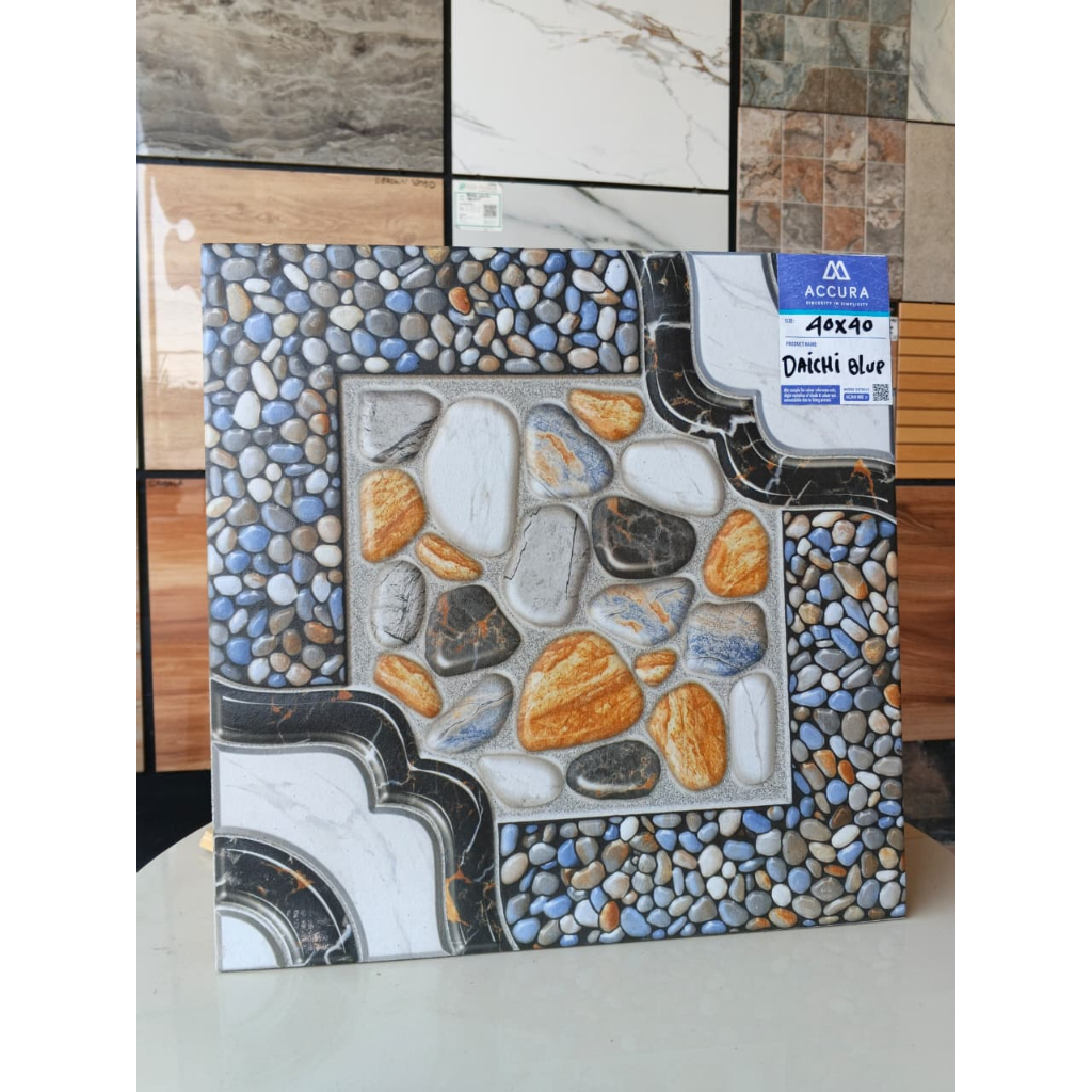 KERAMIK LANTAI CARPORT 40X40 DAICHI BLUE