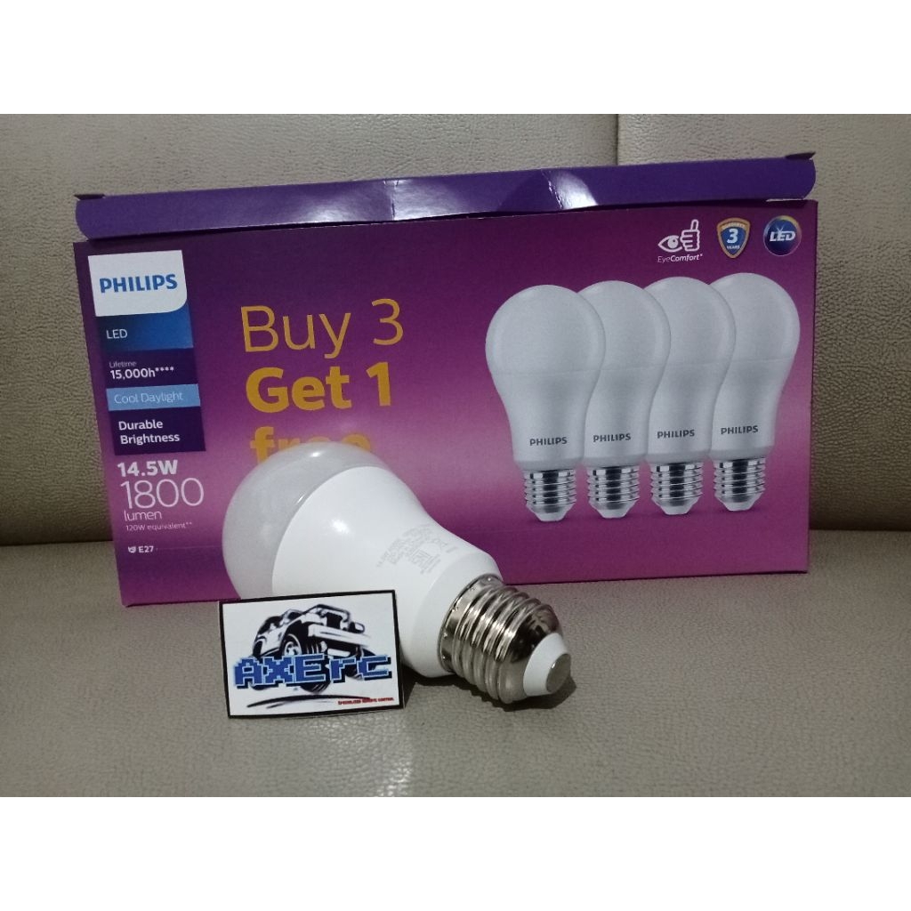 Lampu LED Philips 14,5 Watt paket isi 4 pcs