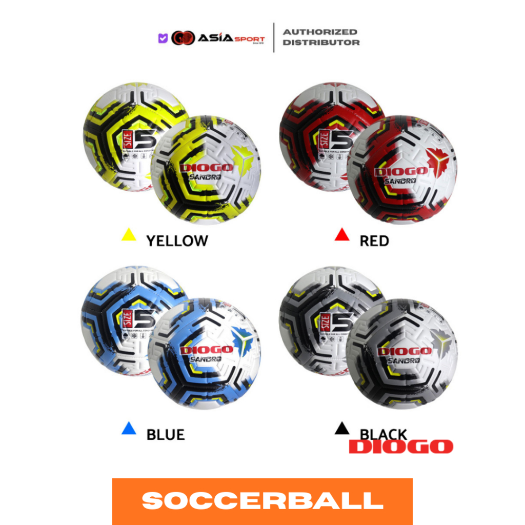 Soccer Ball Diogo Sandro TPE Size 5 | Bola Sepak Diogo Sandro | Sepak Bola & Futsal