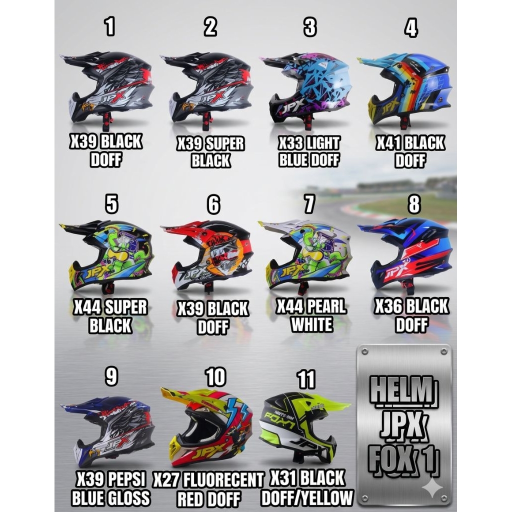 helm jpx fox 1 motocross