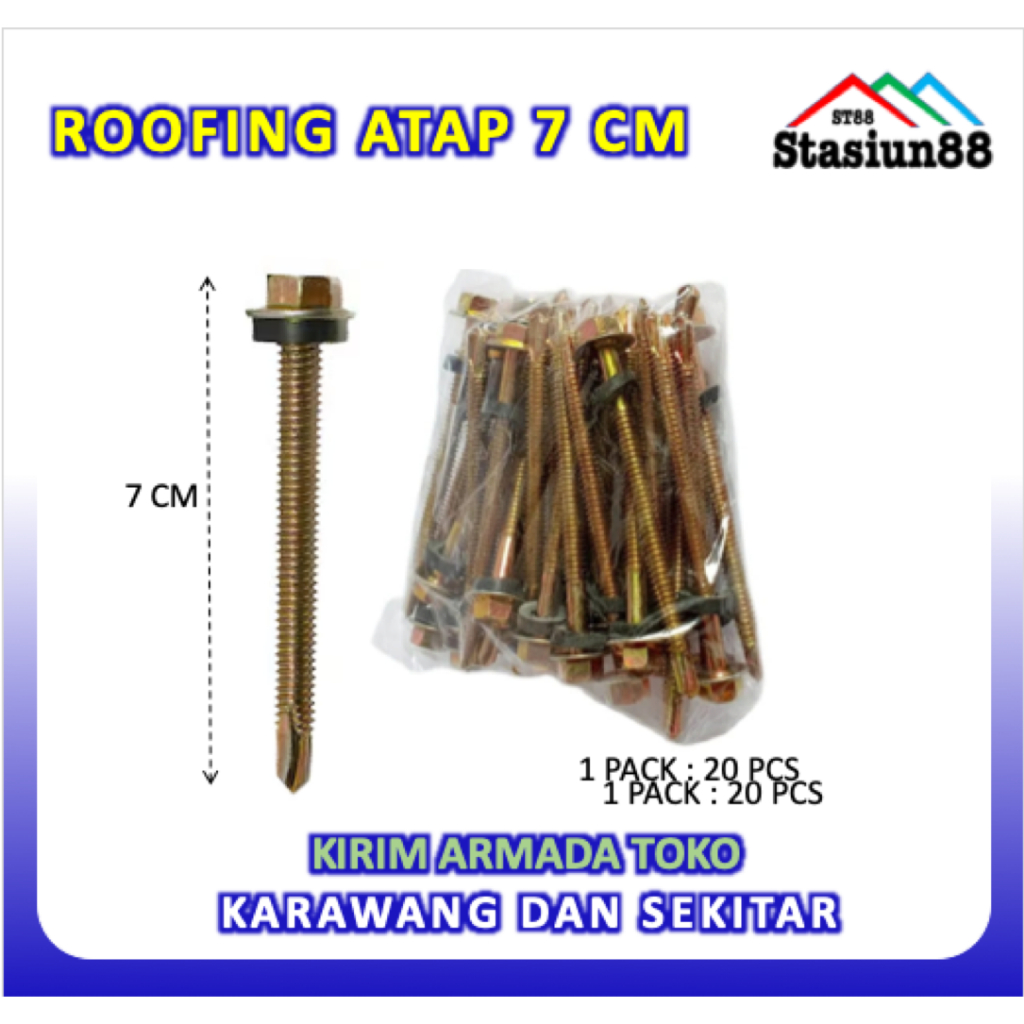 Roofing 7 // Roofing atap ukuran 7 cm