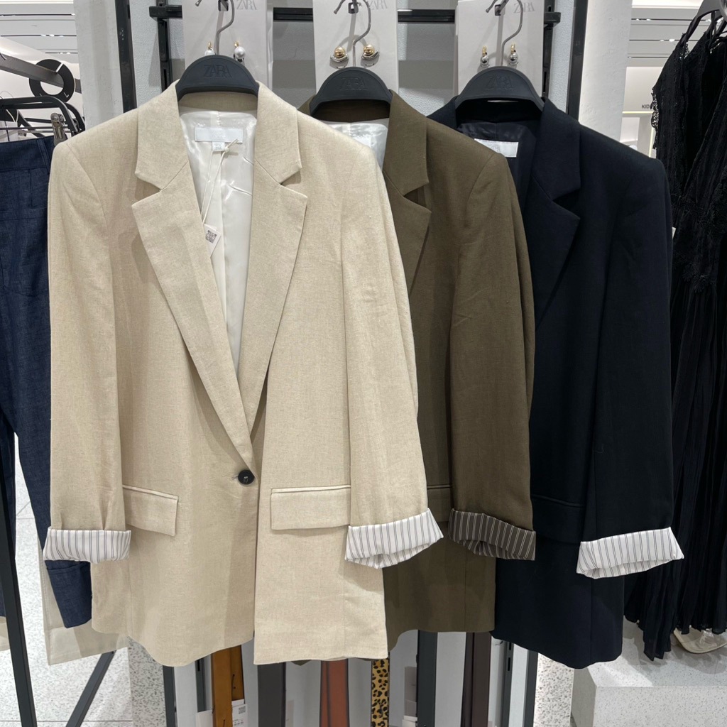 Blazer Linen ZARA Women Jastip (jasa titip)