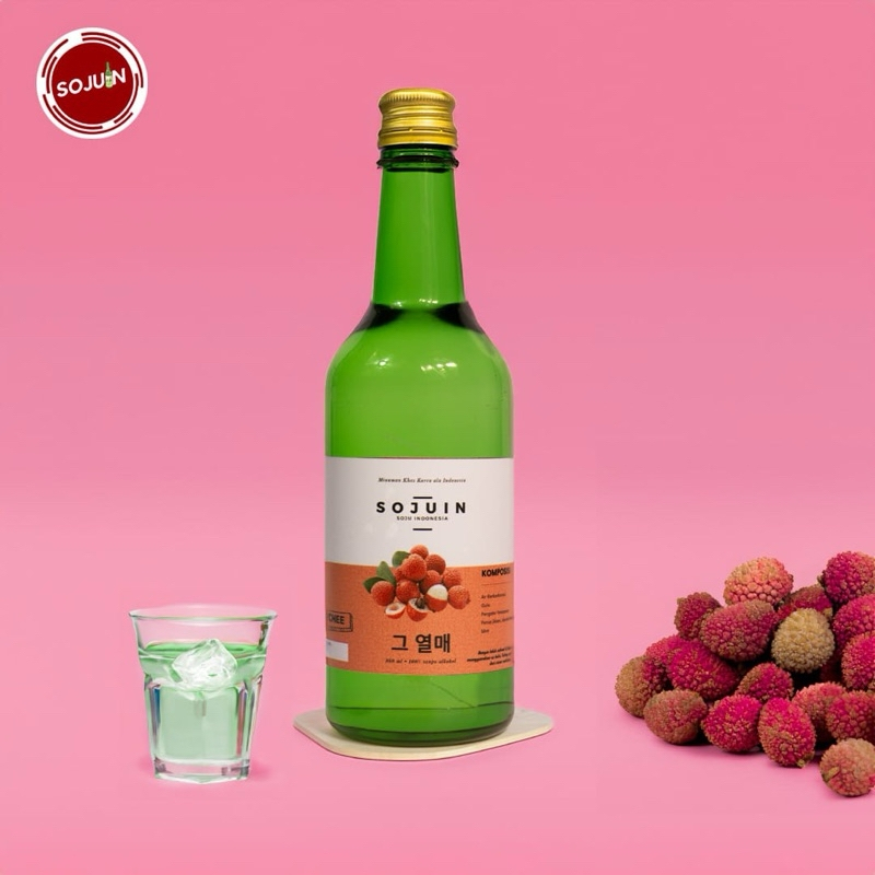 Soju Halal Sojuin Sparkling Soju rasa Lychee Non Alkohol Alkohol Free