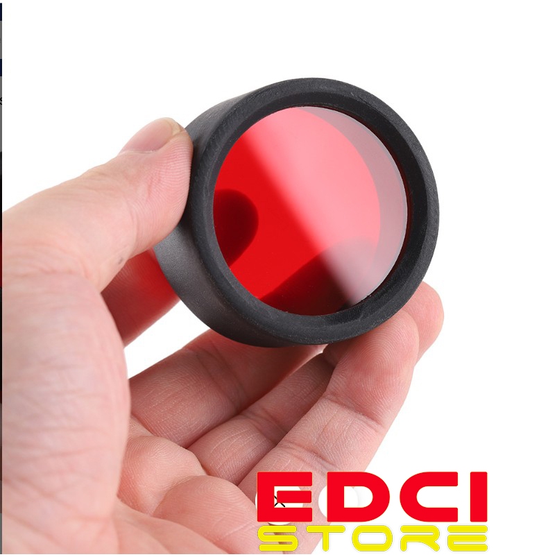 Kaca Filter dan Holder Silicone Untuk Senter Convoy C8+