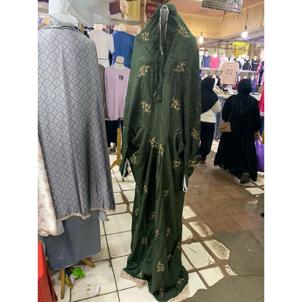 MUKENA TERUSAN KATUN RAYON BORDIR