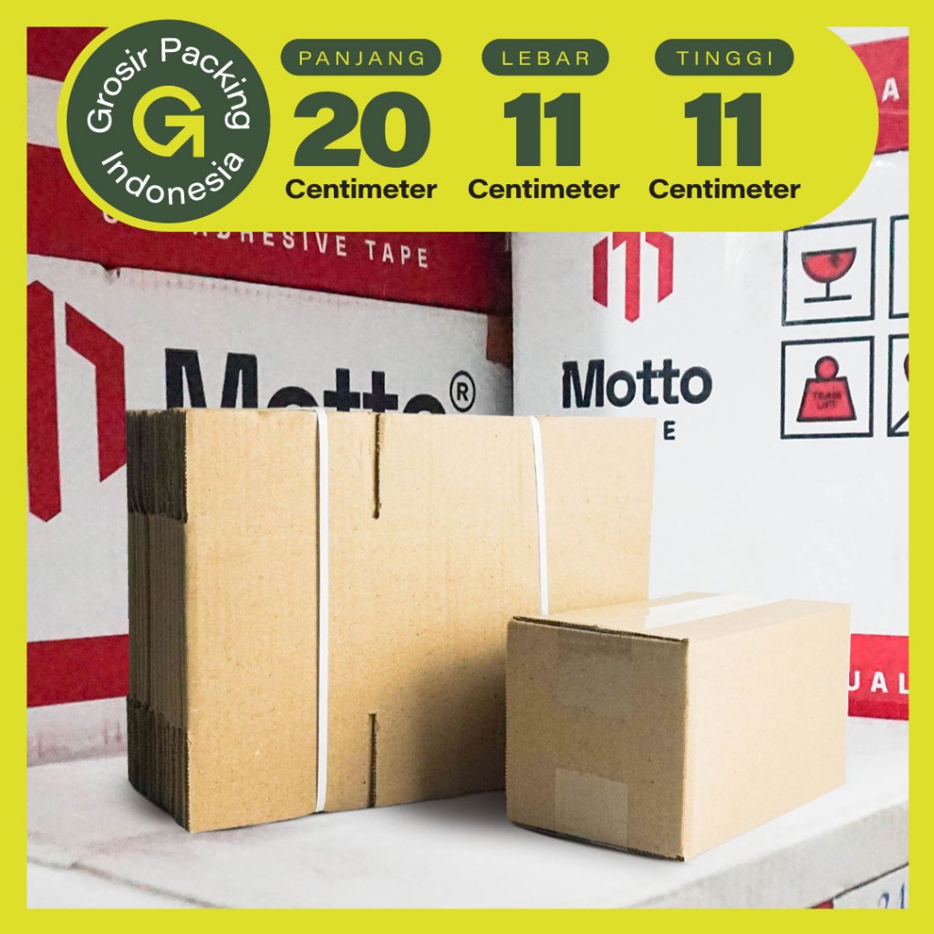 Kardus Packing / Dus Box Karton Coklat Polos Ukuran 20x11x11 CM