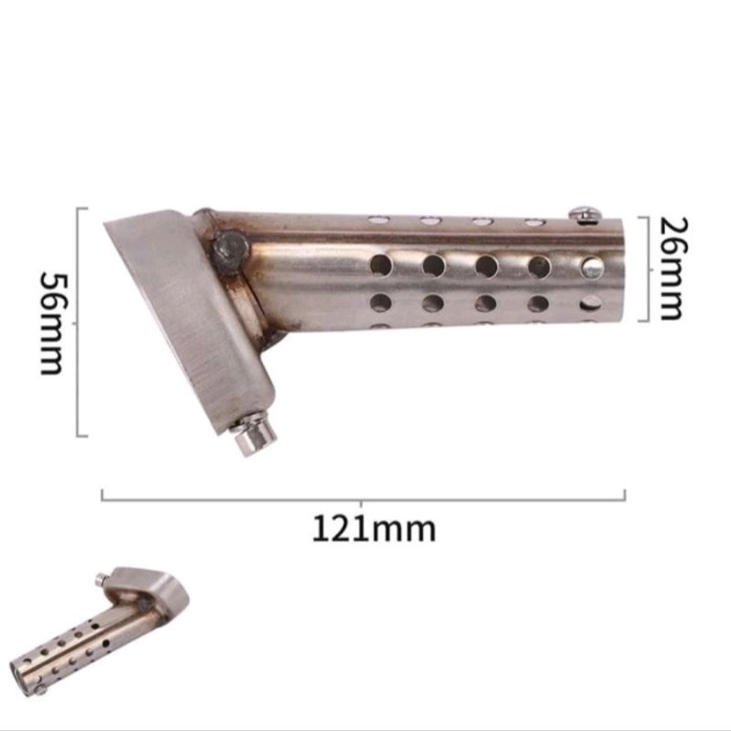 peredam suara knalpot hexagonal akrapovic db killer adjustable