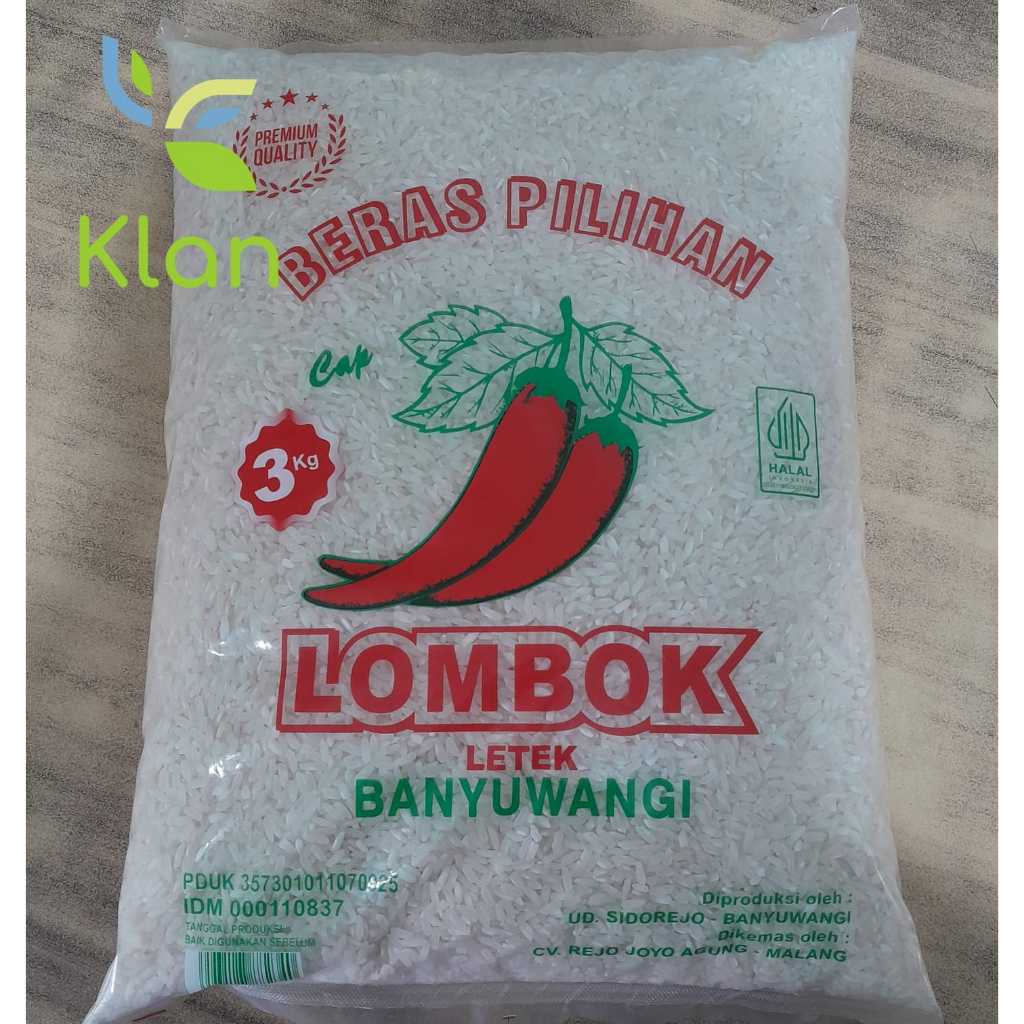 LOMBOK BERAS 3 KG / BERAS LOMBOK 3KG/ BERAS ZAKAT