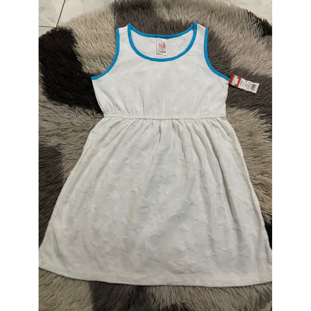 Dress anak warna putih C*t&J*ck