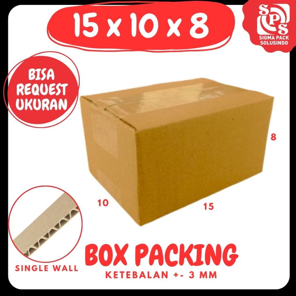 Kardus 15x10x8 Box A1 Packing Karton Dus Kotak Kemasan kosmetik  Jamu Obat Madu Zigma Pack