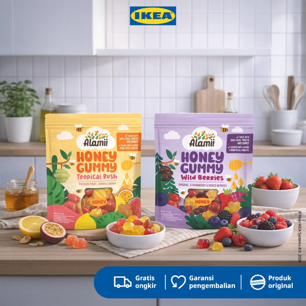 ALAMII Honey Gummy / Permen Gummy Aneka Rasa 40 gr