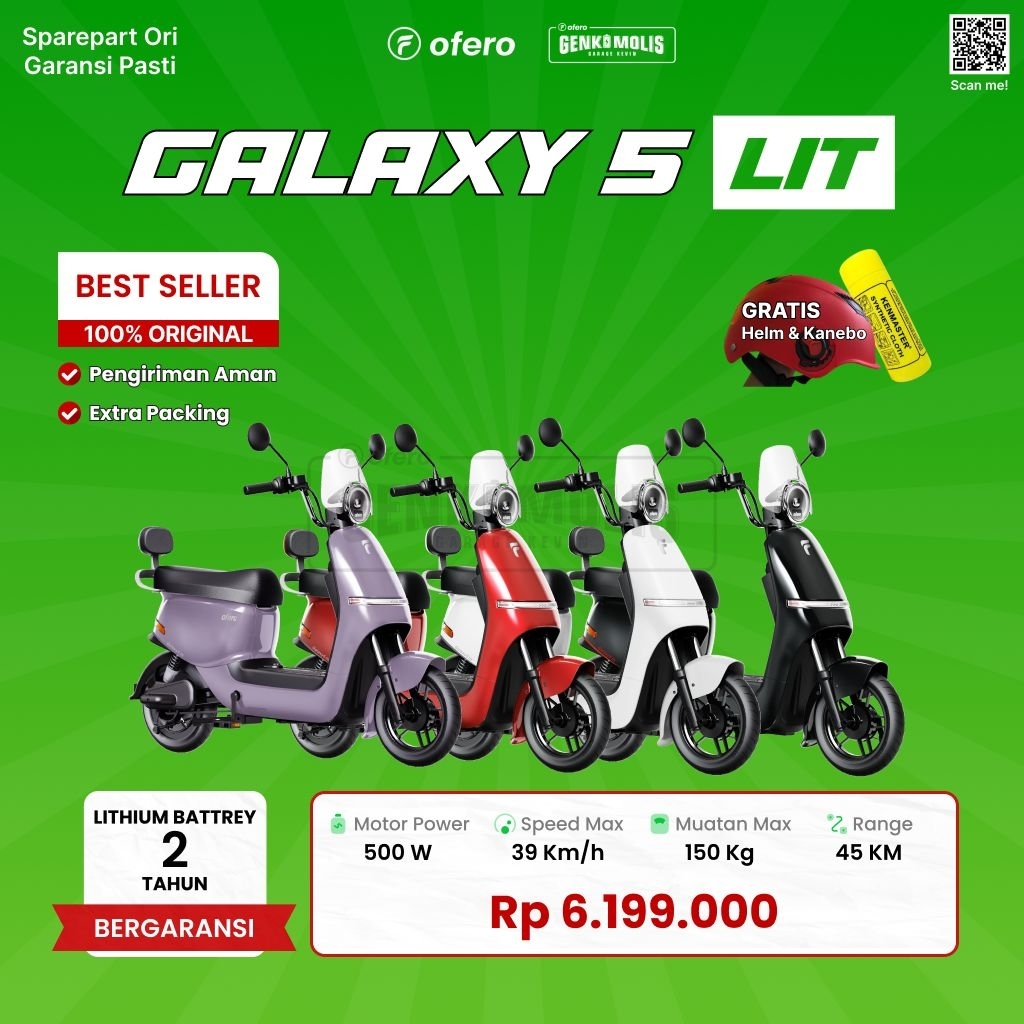 SEPEDA LISTRIK OFERO GALAXY 5 LIT