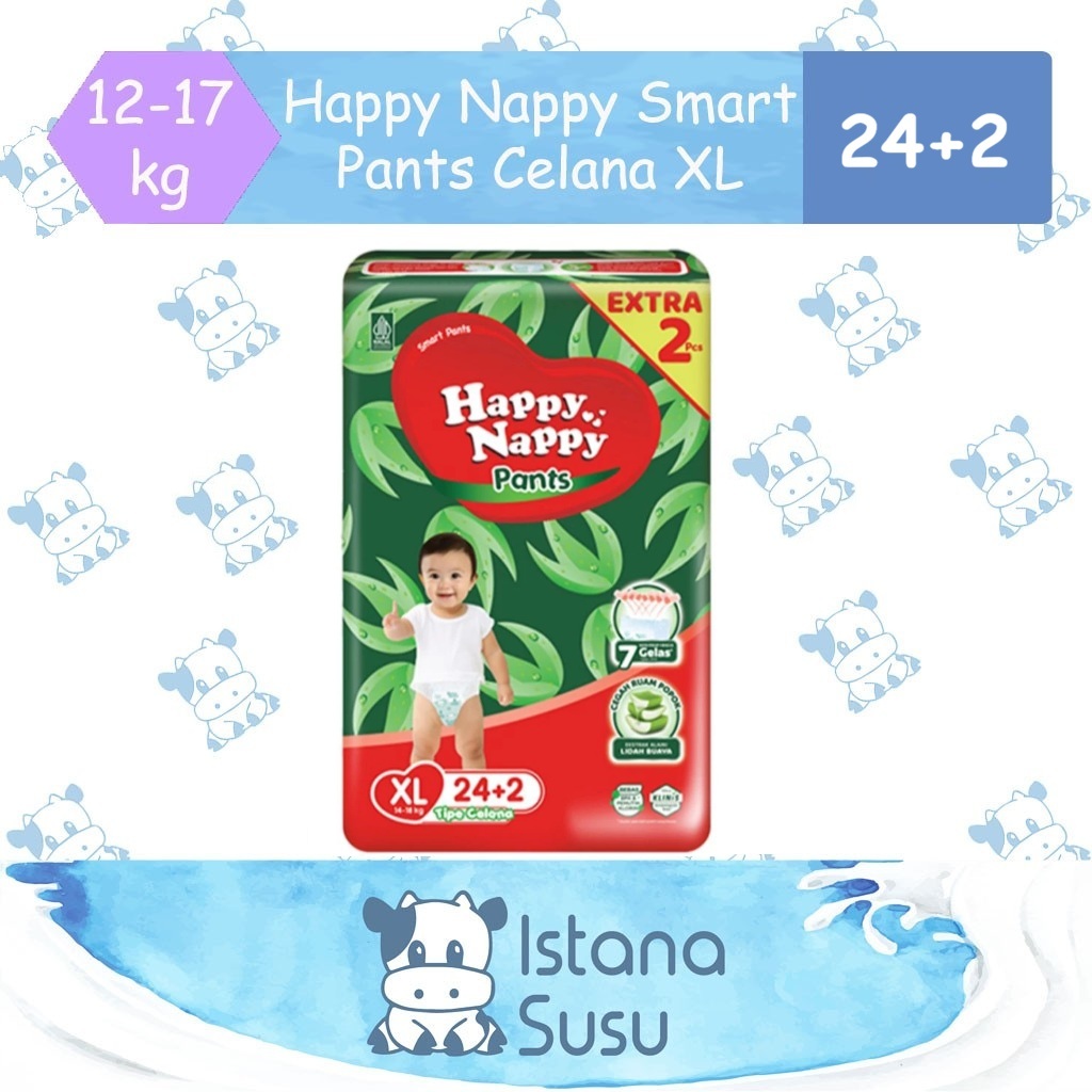 Happy Nappy Smart Pants Celana Ukuran S / M / L / XL / XXL