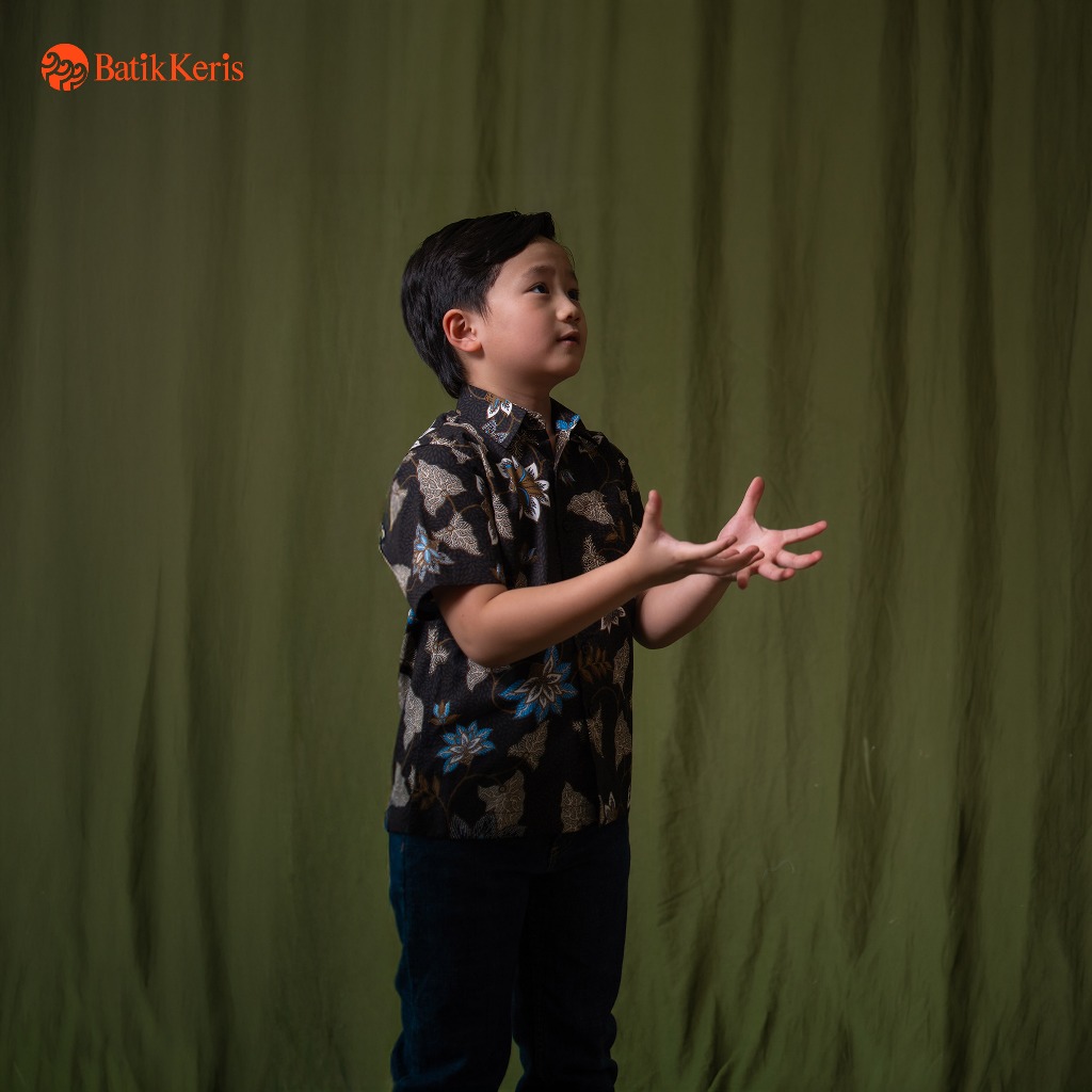 Batik Keris Kemeja Batik Anak Lengan Pendek Keris Lung Rahajeng