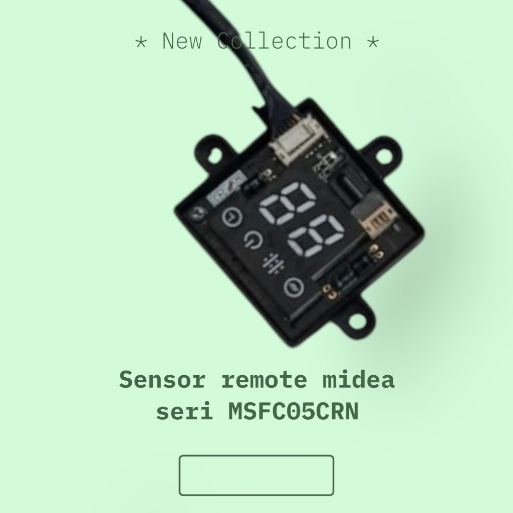 MODUL PCB SENSOR REMOTE INDOOR AC MIDEA SERI MSFC05CRN PART ORIGINAL BEKAS CABUTAN DARI AC PABRIKAN 