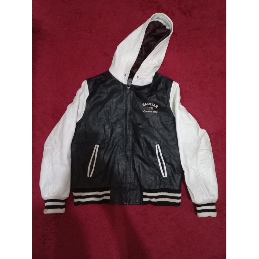 BUFFALO skin hoodie leather jacket not avirex schott yellow corn simpson