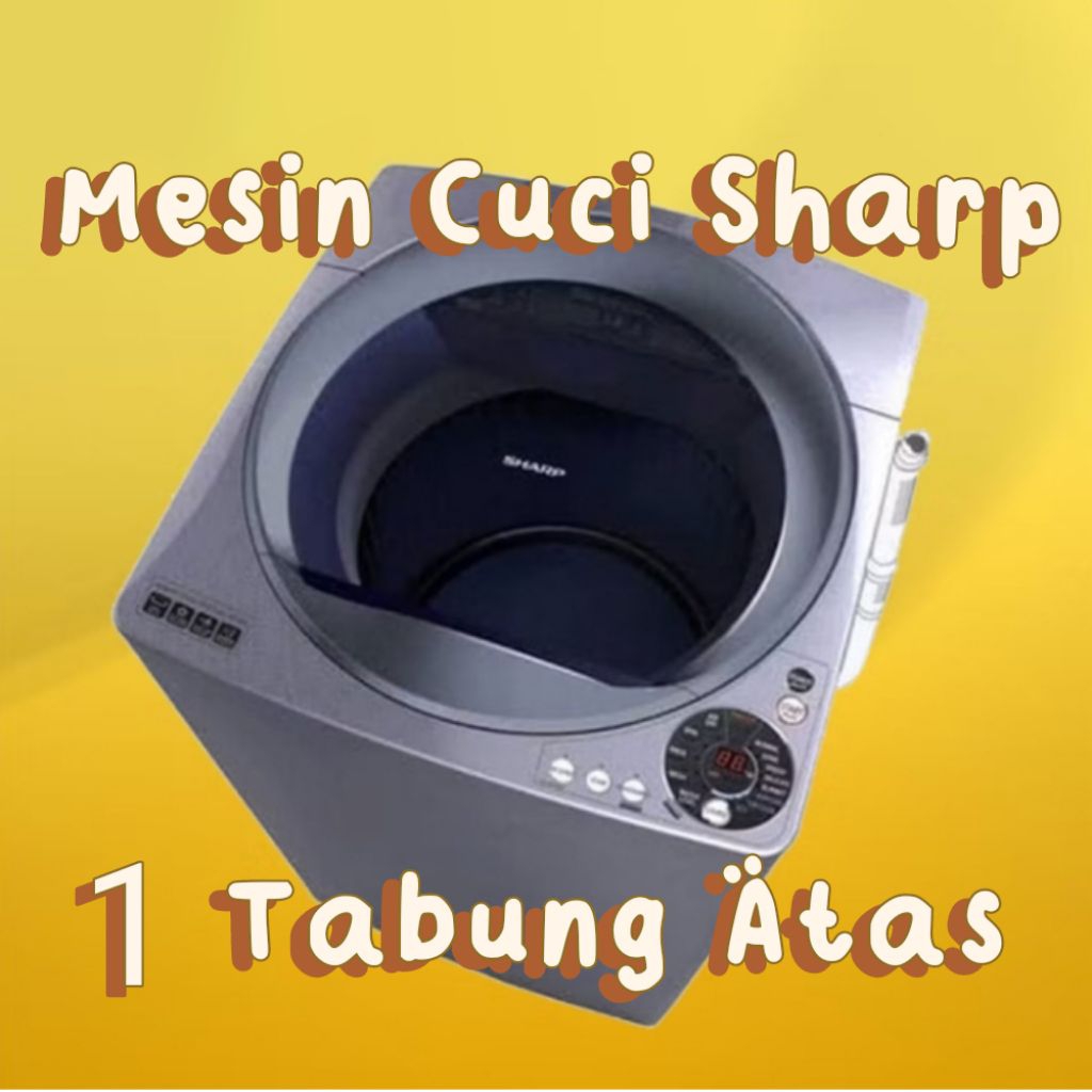 Sharp Mesin Cuci 1 Tabung Top Loading Washer ESM1008TSAK
