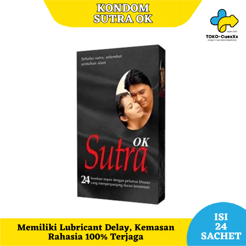 Kondom sutra OK isi 24 Pcs Original - Kondom Hitam Sutra