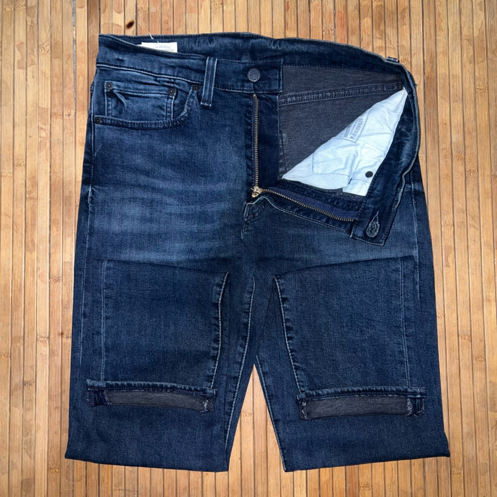 LEVIS 512 SLIM TAPER DARK BLUE BLACK STRETCH DENIM JEANS