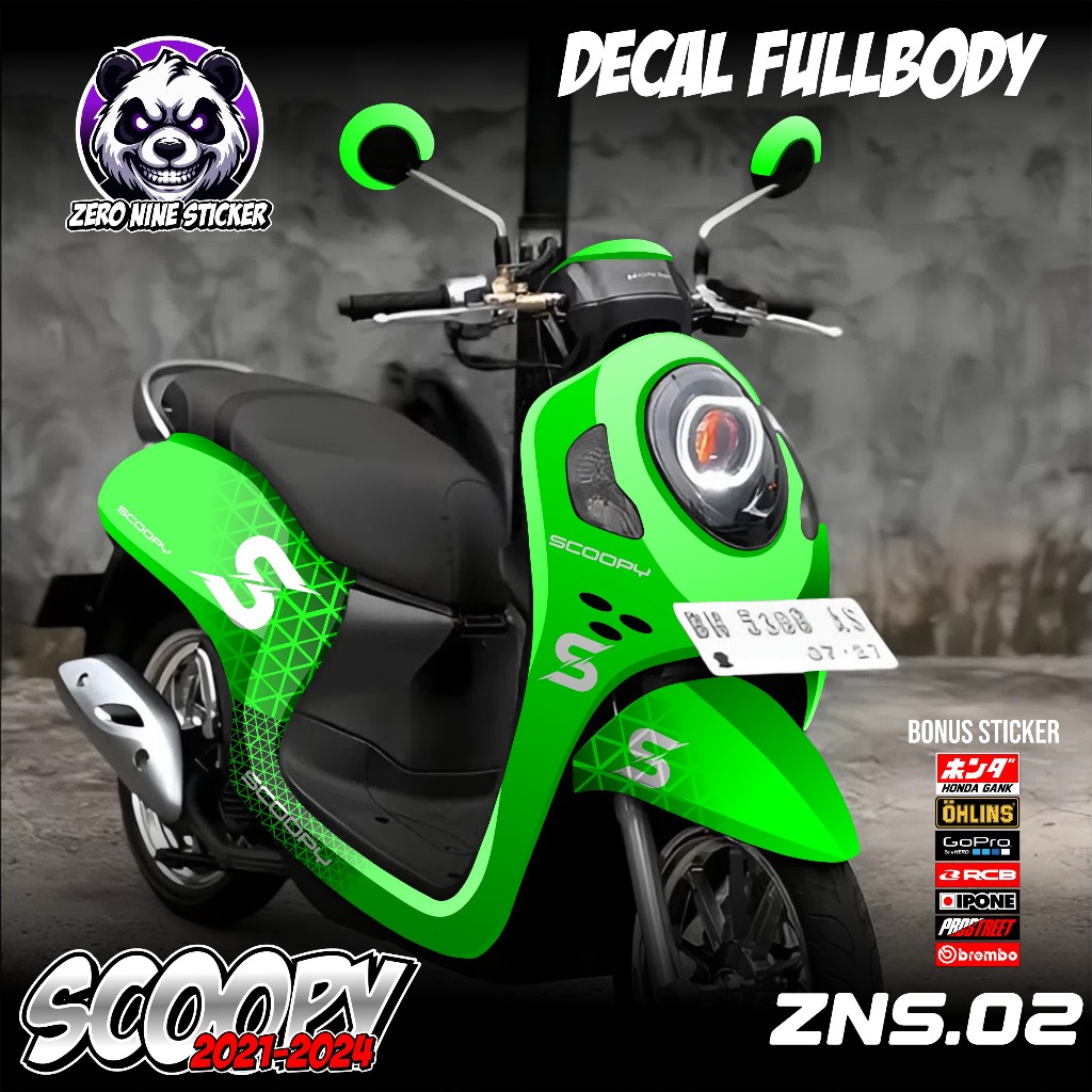 (PROMO COD) TERBARU Decal Sticker Motor Scoopy New 2021 2022 2023 2024 Full Body - Sticker Skotlet V